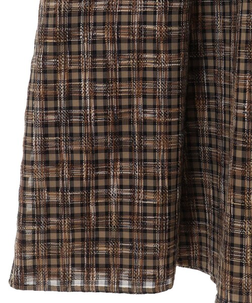 CLANE（クラネ）の「シースルーチェックアームワンピース（）」 - WEAR