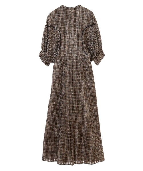 CLANE（クラネ）の「シースルーチェックアームワンピース（）」 - WEAR