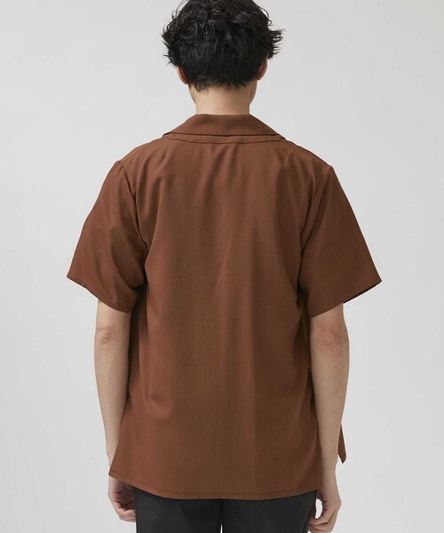 ETHOSENS/エトセンス　ショートスリーブシャツ　ジャケット　カーキ ETHOSENS（エトセンス）の「ショートスリーブジャケットシャツ