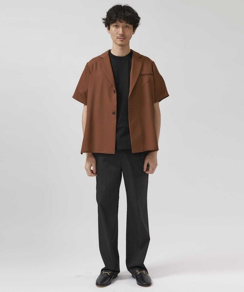 ETHOSENS（エトセンス）の「ショートスリーブジャケットシャツ