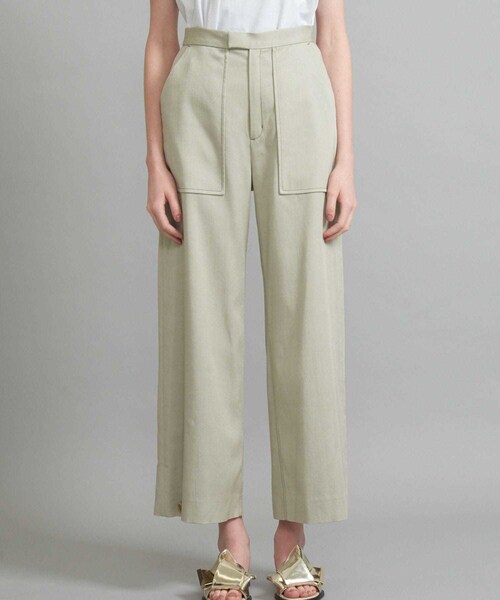 FEMMENT（ファモン）の「トリアセデニムベイカーパンツ（パンツ・レディース・BLACK/BEIGE/ORG・1/2/MODEL:176cm/kg SIZE:2）」の14枚目の写真