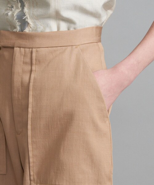 FEMMENT（ファモン）の「トリアセデニムベイカーパンツ（パンツ・レディース・BLACK/BEIGE/ORG・1/2/MODEL:176cm/kg SIZE:2）」の8枚目の写真