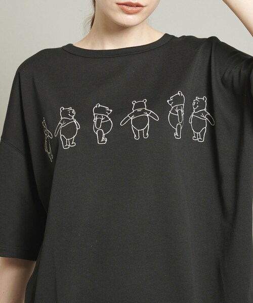 ビューティフルピープル ディズニーコラボ くまのプーさん♡ 刺繍 Tシャツ beautiful people（ビューティフルピープル）の「くまのプーさん刺繍T