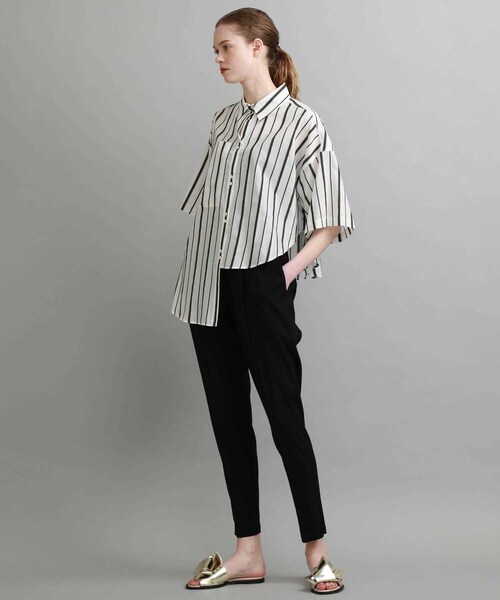 08sircus(ゼロエイトサーカス)の「ストレッチバックサテンジョッパーズパンツ(パンツ・レディース・BLACK/NAVY・0/1)」の11枚目の写真