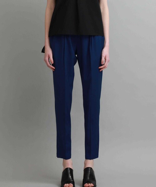 08sircus(ゼロエイトサーカス)の「ストレッチバックサテンジョッパーズパンツ(パンツ・レディース・BLACK/NAVY・0/1)」の4枚目の写真