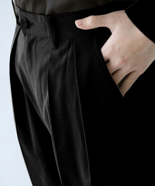 STUDIOUS(ステュディオス)の「SOLOTEX ワイドパンツ(パンツ・メンズ・BLACK/BEIGE・1/2/3)」の15枚目の写真
