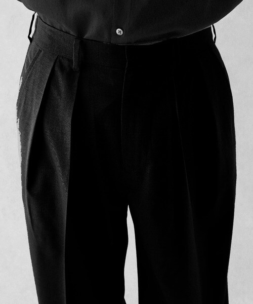 STUDIOUS(ステュディオス)の「SOLOTEX ワイドパンツ(パンツ・メンズ・BLACK/BEIGE・1/2/3)」の16枚目の写真