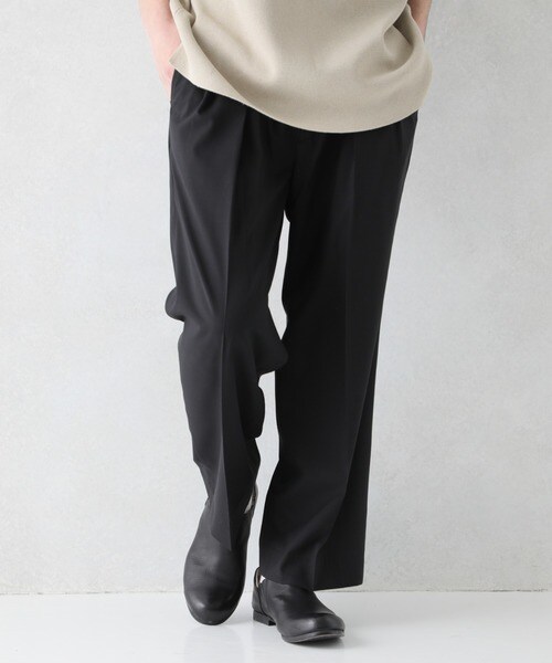STUDIOUS(ステュディオス)の「SOLOTEX ワイドパンツ(パンツ・メンズ・BLACK/BEIGE・1/2/3)」の11枚目の写真