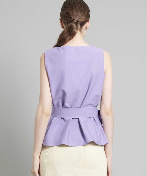 WRAPINKNOT（ラッピンノット）の「別注ノースリーブ2WAYトップス（トップス・レディース・OFF WHITE/BROWN/PINK/LIGHT BLUE/PURPLE・0）」の6枚目の写真