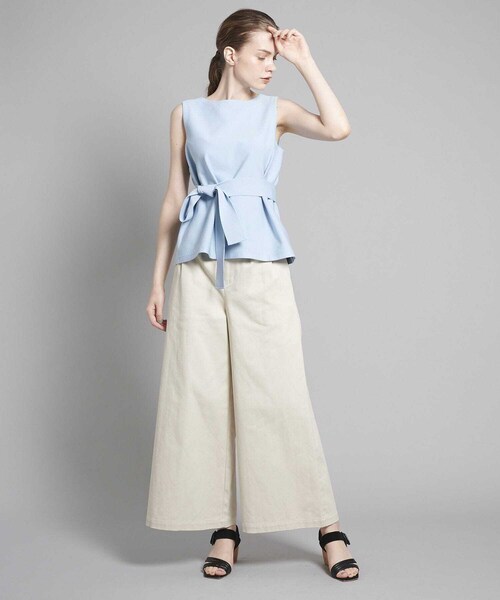 WRAPINKNOT（ラッピンノット）の「別注ノースリーブ2WAYトップス（トップス・レディース・OFF WHITE/BROWN/PINK/LIGHT BLUE/PURPLE・0）」の11枚目の写真