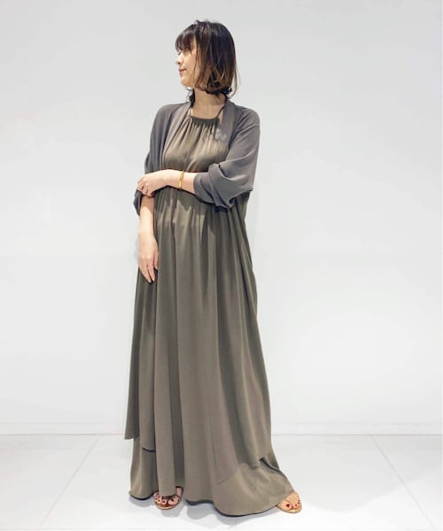 【新品】 Col pierrot ホルターネックサテンドレス Deuxieme Classe（ドゥーズィエムクラス）の「Col Pierrot