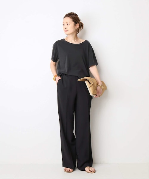 Deuxieme Classe アパルトモン dresse pants 38 黒 Deuxieme Classe（ドゥーズィエムクラス）の「dresse pants（）」 - WEAR