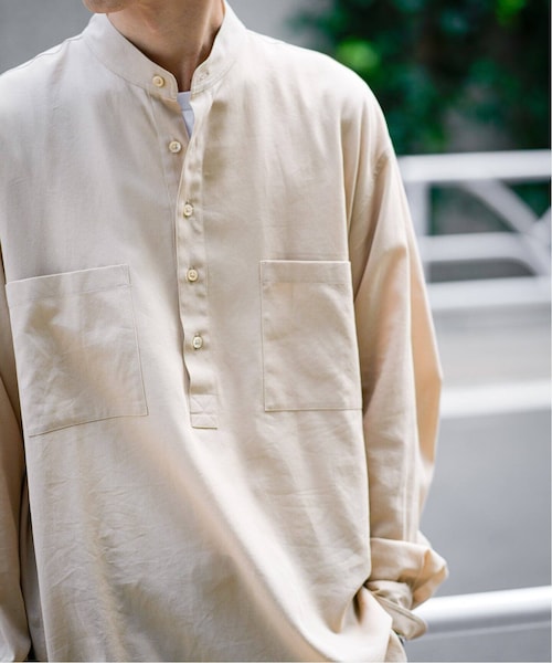 EDIFICE(エディフィス)の「SHUTTLE GEORGETTE CLOTH P/O SHIR(トップス・ベージュ/3/在庫なし/4/残り1点)」の3枚目の写真