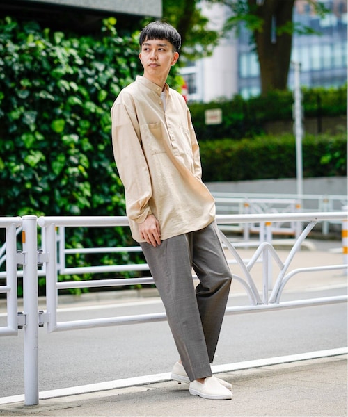 EDIFICE(エディフィス)の「SHUTTLE GEORGETTE CLOTH P/O SHIR(トップス・ベージュ/3/在庫なし/4/残り1点)」の6枚目の写真