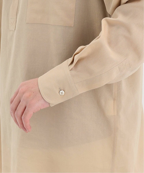 EDIFICE :ファンクションモバイル DotAir ジャケット ベージュ　S EDIFICE（エディフィス）の「SHUTTLE GEORGETTE CLOTH P/O SHIR