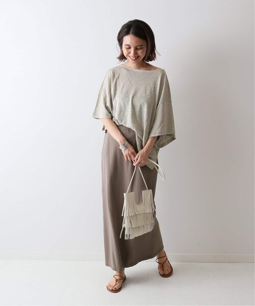 FRAMeWORK（フレームワーク）の「ミニ裏毛ロングスカート(グレー)2◆（スカート・グレーA/36/在庫あり/38/在庫なし）」の2枚目の写真