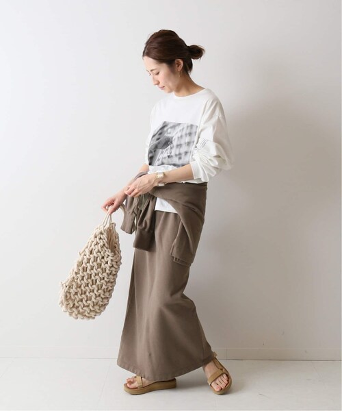 FRAMeWORK（フレームワーク）の「ミニ裏毛ロングスカート(グレー)2◆（スカート・グレーA/36/在庫あり/38/在庫なし）」の8枚目の写真