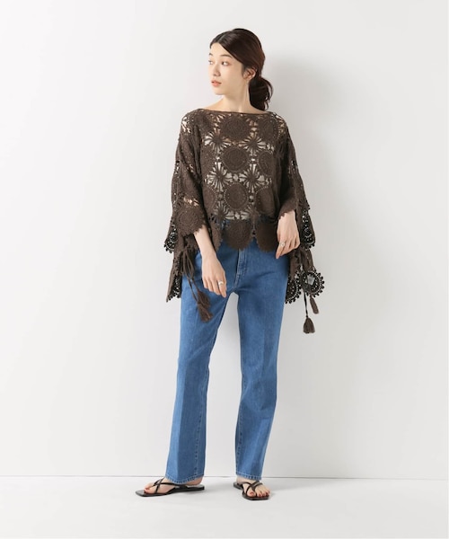 IENA（イエナ）の「IENA LA BOUCLE サークル クロッシェモチーフ