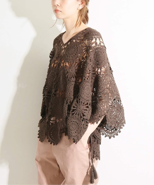 工場直売 IENA（イエナ）の「IENA LA BOUCLE サークル クロッシェモチーフ トップス