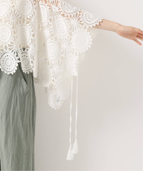 IENA（イエナ）の「IENA LA BOUCLE サークル クロッシェモチーフ