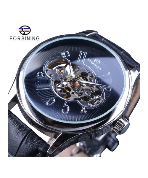 no brand（ノーブランド）の「【FORSINING】 スケルトン メンズ腕時計 