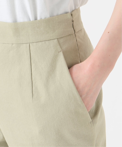 IENA（イエナ）の「IENA LA BOUCLE 麻ストレッチ フレアパンツ