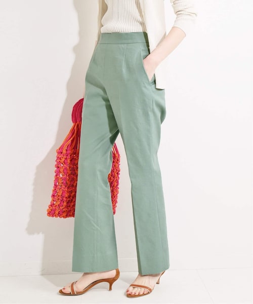 IENA LA BOUCLE 麻ストレッチ フレアパンツ IENA（イエナ）の「IENA LA BOUCLE 麻ストレッチ フレアパンツ