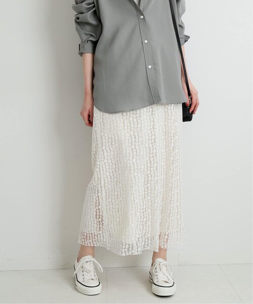 IENA（イエナ）の「シアーフラワーレーススカート◇（）」 - WEAR