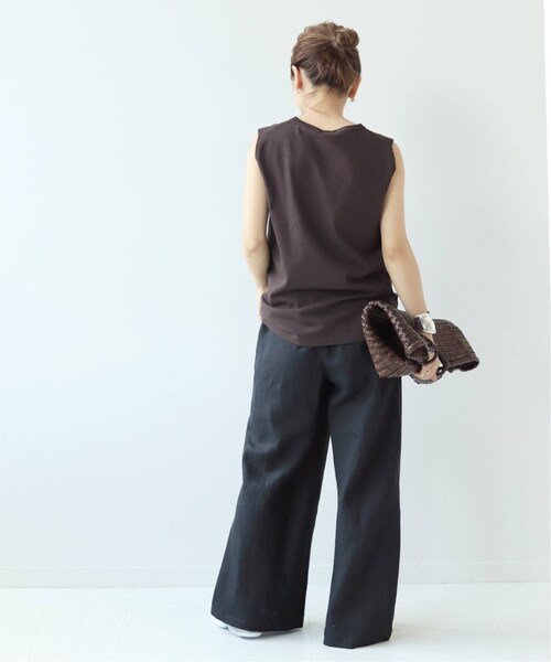 plage(プラージュ)の「Linen Bias パンツ◆(パンツ・ブラック/34/36/38/在庫なし)」の21枚目の写真