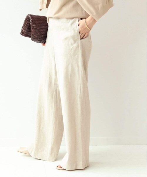plage(プラージュ)の「Linen Bias パンツ◆(パンツ・ブラック/34/36/38/在庫なし)」の3枚目の写真