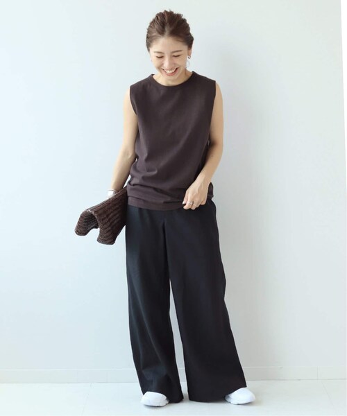 plage(プラージュ)の「Linen Bias パンツ◆(パンツ・ブラック/34/36/38/在庫なし)」の18枚目の写真