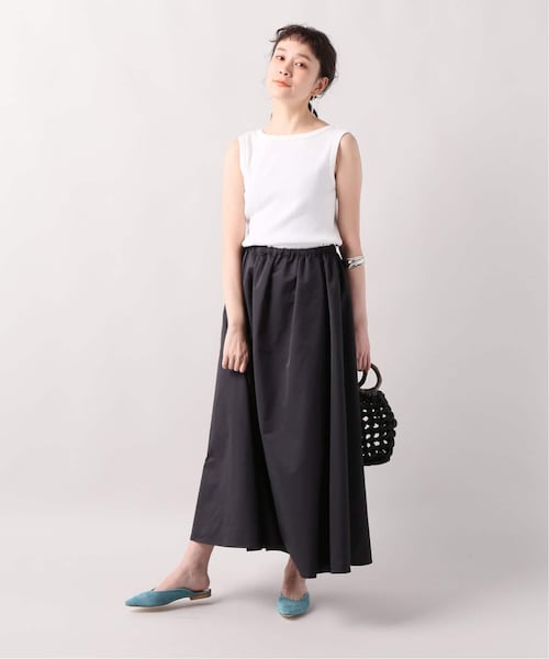 plage(プラージュ)の「Satin ギャザースカート◆(スカート・ブラック/36/在庫なし/38)」の4枚目の写真