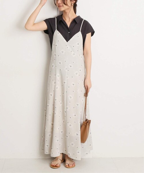 Slobe Iena スローブイエナ の ドットフラワーキャミワンピース ワンピース ドレス Wear Slobe Iena スローブイエナ の ドットフラワーキャミワンピース ワンピース ドレス Wear