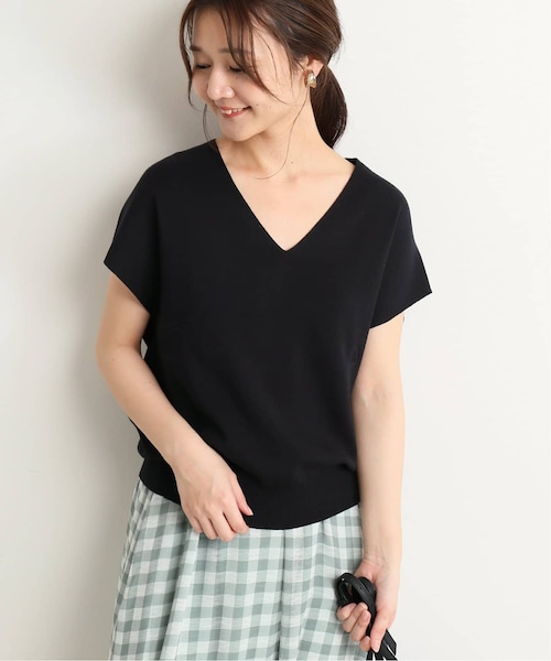 SLOBE IENA（スローブイエナ）の「コットンハイゲージニュアンス5分袖