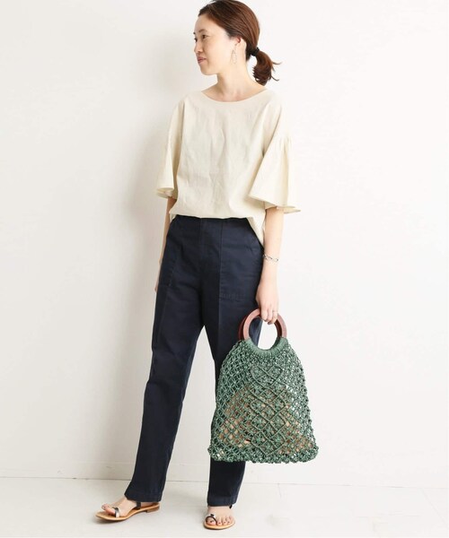 SLOBE IENA（スローブイエナ）の「ベイカーパンツ◆（パンツ・キャメル/36/在庫なし/38/40）」の6枚目の写真