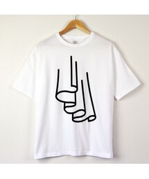 no brand | 襞図Tシャツ/ビッグシルエット(Tシャツ/カットソー)