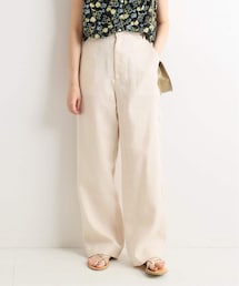 SLOBE IENA | ウォッシャブルフレンチリネンハイウエストパンツ◆(パンツ)