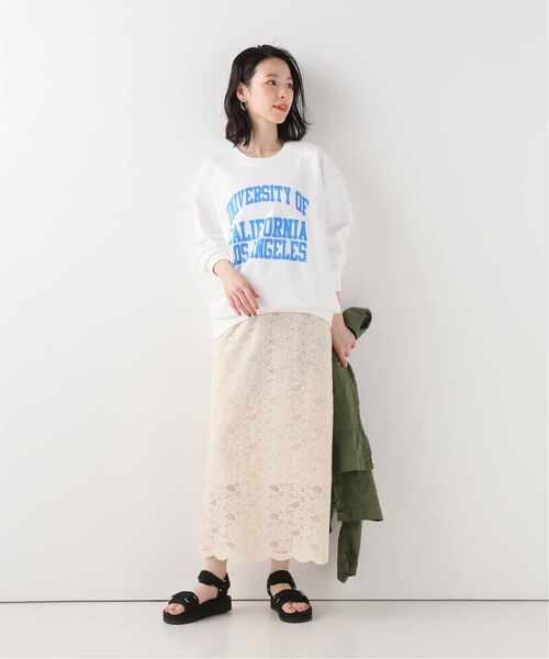 Spick & Span（スピックアンドスパン）の「フラワーレーススカート  