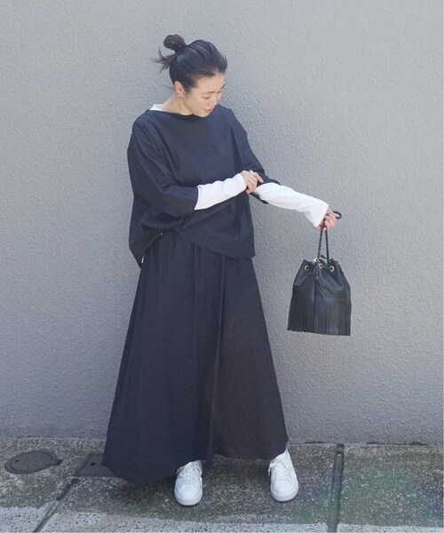 JOURNAL STANDARD LUXE（ジャーナルスタンダード　ラックス）の「LRタンブラー マキシスカート◆（スカート・ブラウン/フリー/在庫なし）」の14枚目の写真