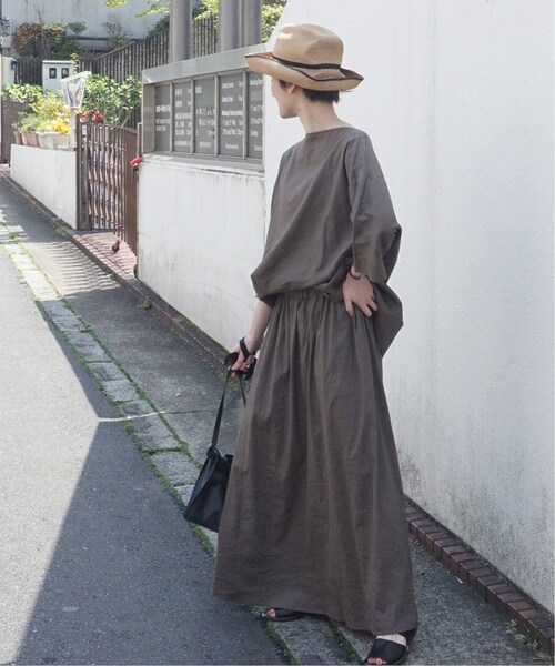 JOURNAL STANDARD LUXE（ジャーナルスタンダード　ラックス）の「LRタンブラー マキシスカート◆（スカート・ブラウン/フリー/在庫なし）」の6枚目の写真