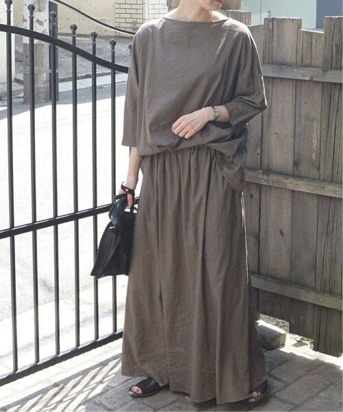 JOURNAL STANDARD LUXE（ジャーナルスタンダード　ラックス）の「LRタンブラー マキシスカート◆（スカート・ブラウン/フリー/在庫なし）」の8枚目の写真