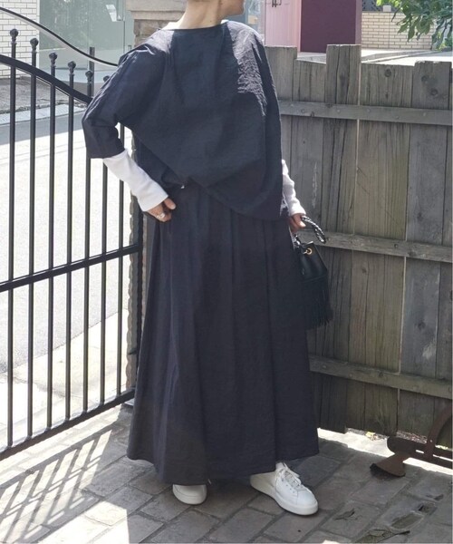 JOURNAL STANDARD LUXE（ジャーナルスタンダード　ラックス）の「LRタンブラー マキシスカート◆（スカート・ブラウン/フリー/在庫なし）」の2枚目の写真