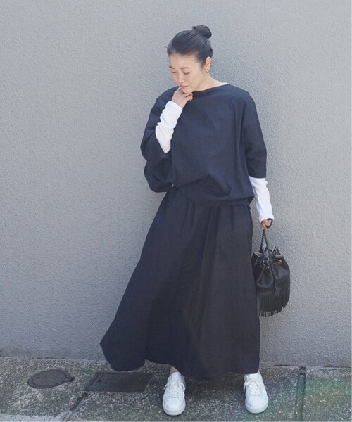 JOURNAL STANDARD LUXE（ジャーナルスタンダード　ラックス）の「LRタンブラー マキシスカート◆（スカート・ブラウン/フリー/在庫なし）」の11枚目の写真