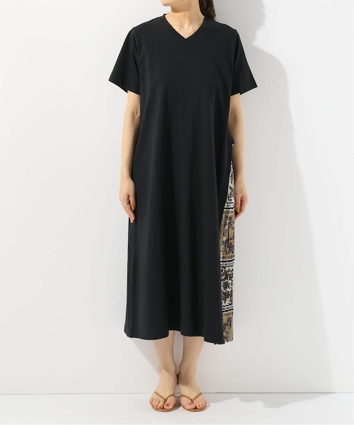 B.C STOCK（ベーセーストック）の「シルケットテンジクサイドプリーツワンピース◆（ワンピース/ドレス・ブラック/フリー/在庫なし）」の13枚目の写真