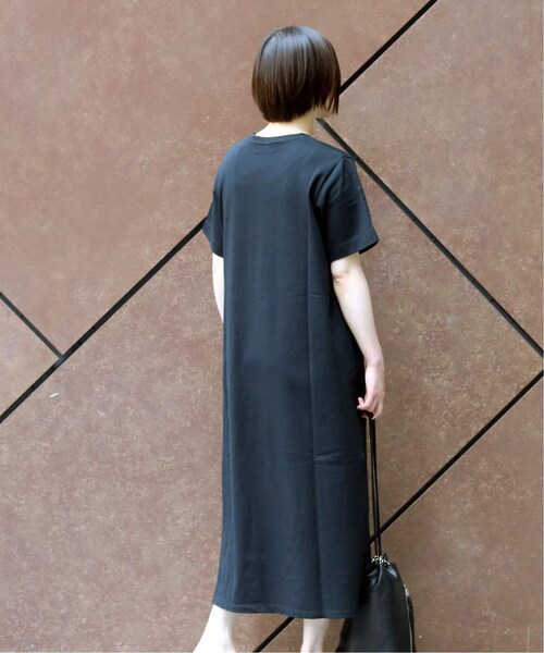 B.C STOCK（ベーセーストック）の「シルケットテンジクサイドプリーツワンピース◆（ワンピース/ドレス・ブラック/フリー/在庫なし）」の7枚目の写真