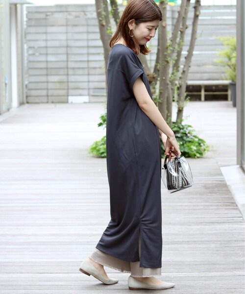 B.C STOCK(ベーセーストック)の「カットミラノスキッパーワンピース◆(ワンピース/ドレス・ブラック/フリー/在庫あり)」の5枚目の写真