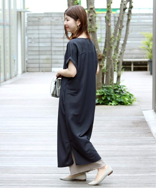 B.C STOCK(ベーセーストック)の「カットミラノスキッパーワンピース◆(ワンピース/ドレス・ブラック/フリー/在庫あり)」の1枚目の写真