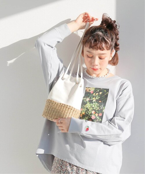 B.C STOCK(ベーセーストック)の「シーグラスコンビショルダーBAG(バッグ・ホワイト/フリー/(010)/在庫なし)」の1枚目の写真