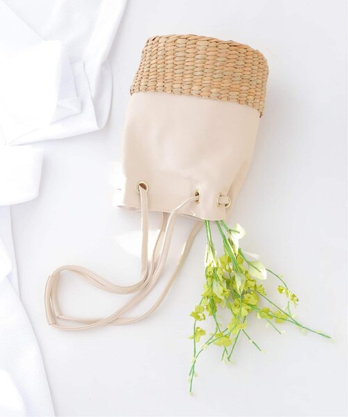 B.C STOCK(ベーセーストック)の「シーグラスコンビショルダーBAG(バッグ・ホワイト/フリー/(010)/在庫なし)」の2枚目の写真