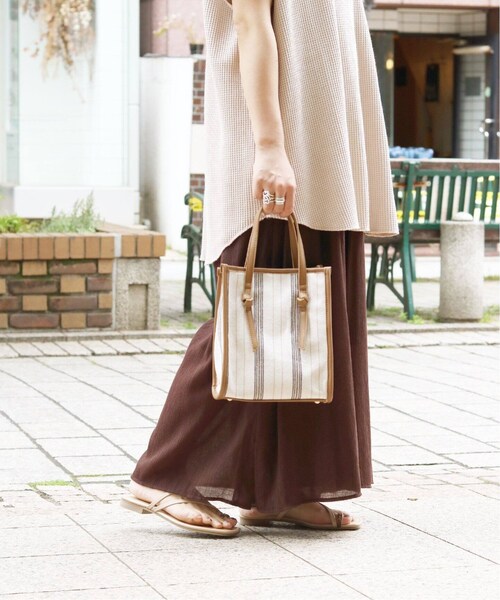 B.C STOCK(ベーセーストック)の「パイピングストライプトートBAG◆(バッグ・ブラック/フリー/(001)/在庫なし)」の14枚目の写真